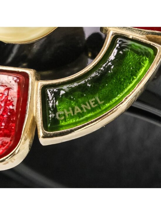 Chanel Gripoix Buckle Patent Leather Belt 75 30 Black main image 16